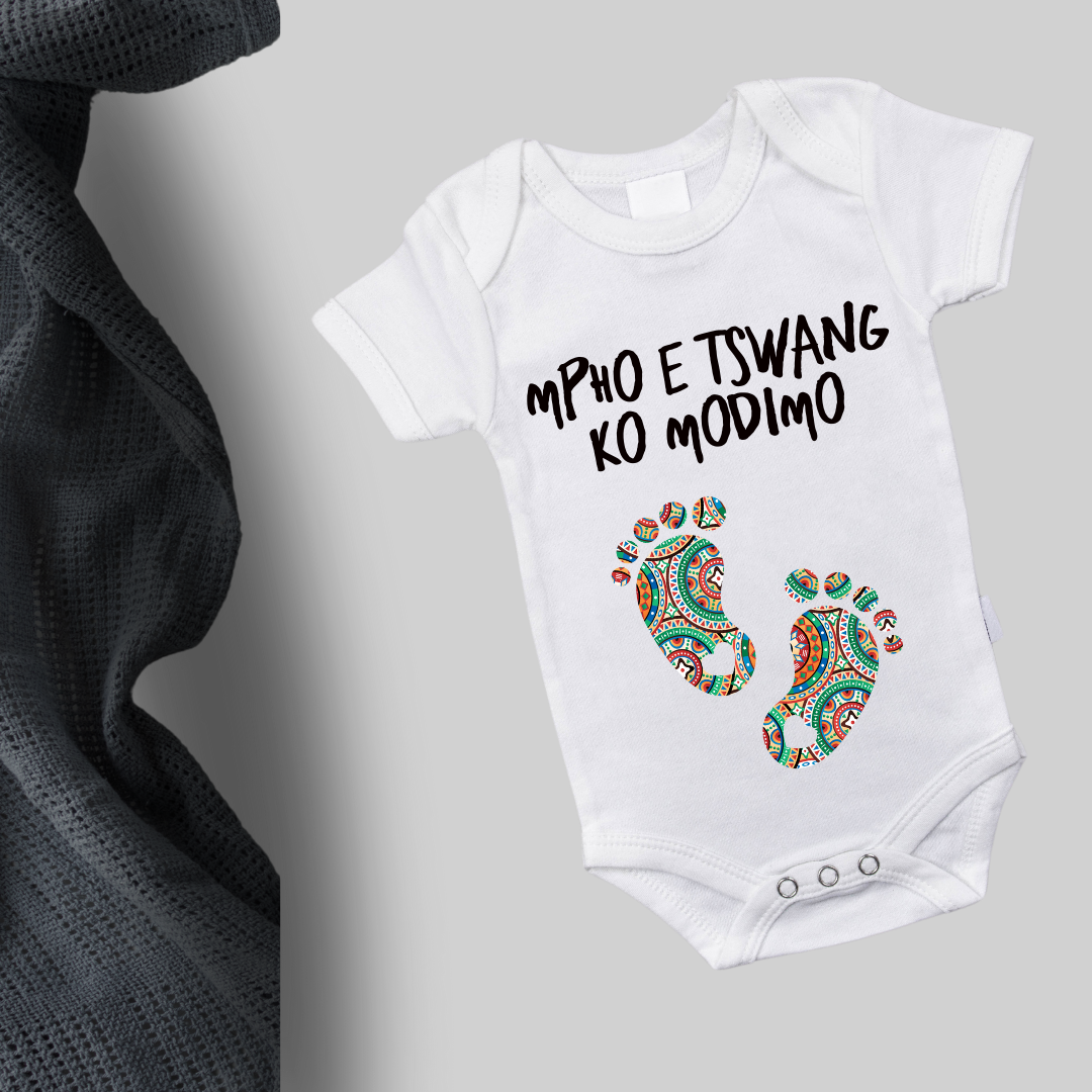 Organic Cotton Babygrows - Soft, Sustainable Comfort for Your Baby (Mpho e tswang ko Modimo)