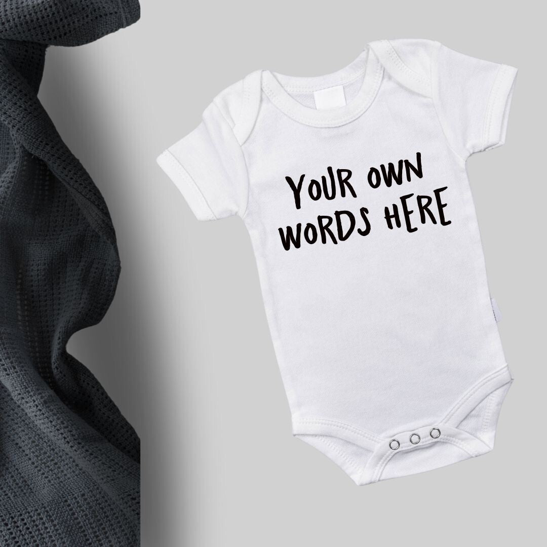 Create Custom Babygrow β 100% Organic Cotton, Personalized Just for Your Baby