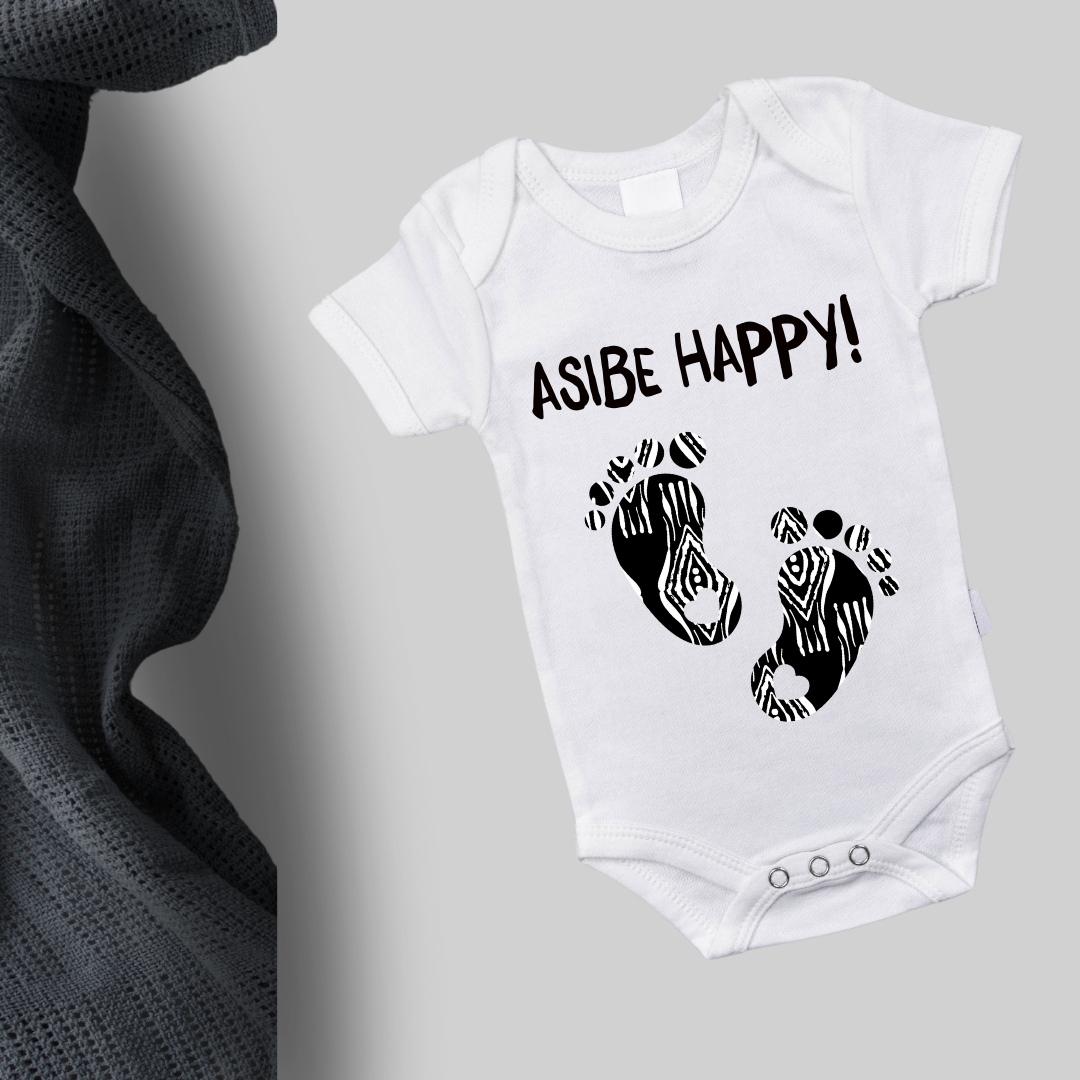 Organic Cotton Babygrows - Soft, Sustainable Comfort for Your Baby (Asibe Happy!)
