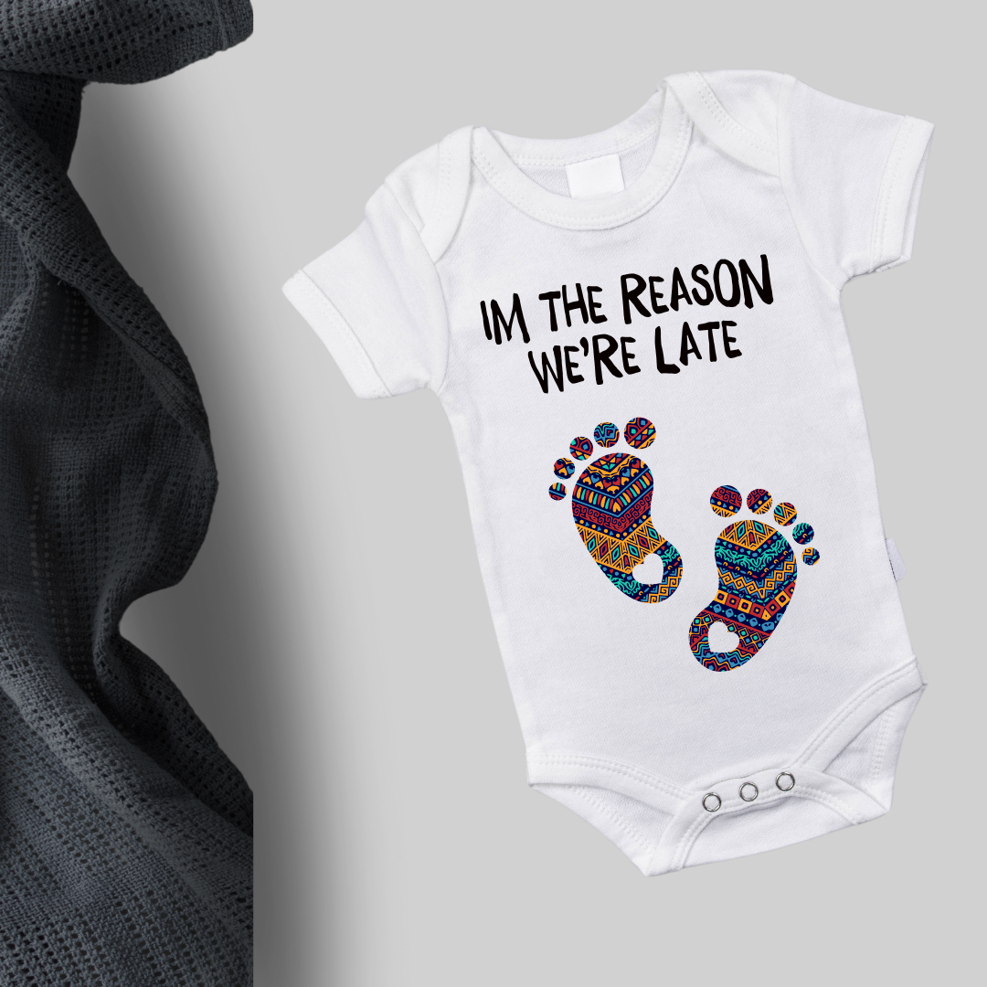 Organic Cotton Babygrows - Soft, Sustainable Comfort for Your Baby (Im the reason we're late)