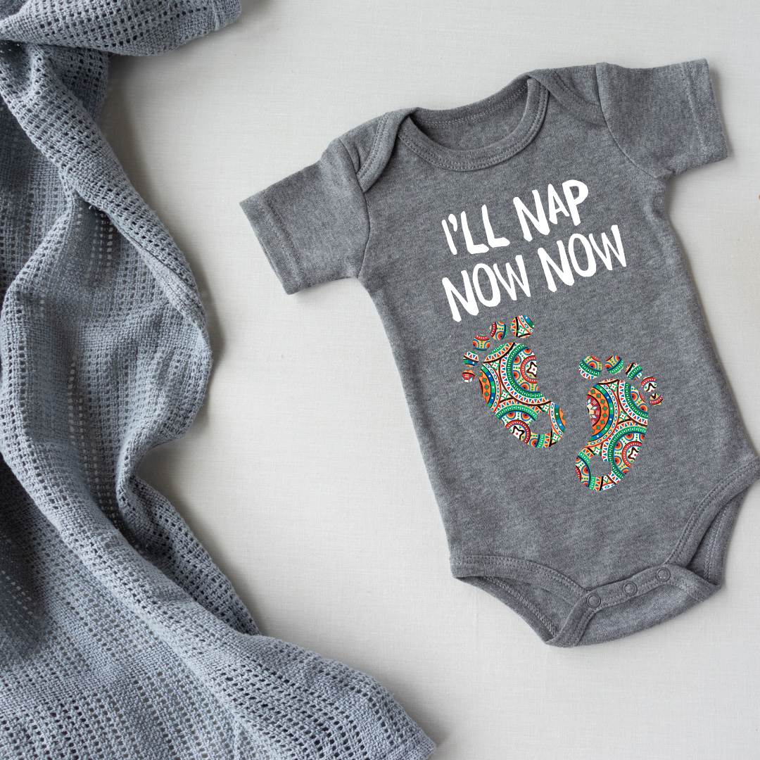 Organic Cotton Babygrows - Soft, Sustainable Comfort for Your Baby (I'll nap now now)