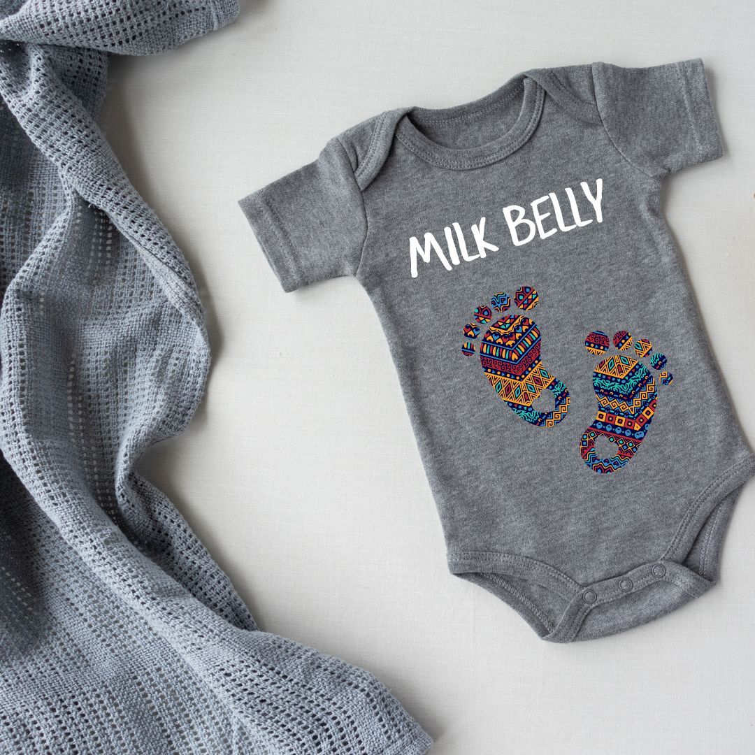 Organic Cotton Babygrows - Soft, Sustainable Comfort for Your Baby (Milk Belly)