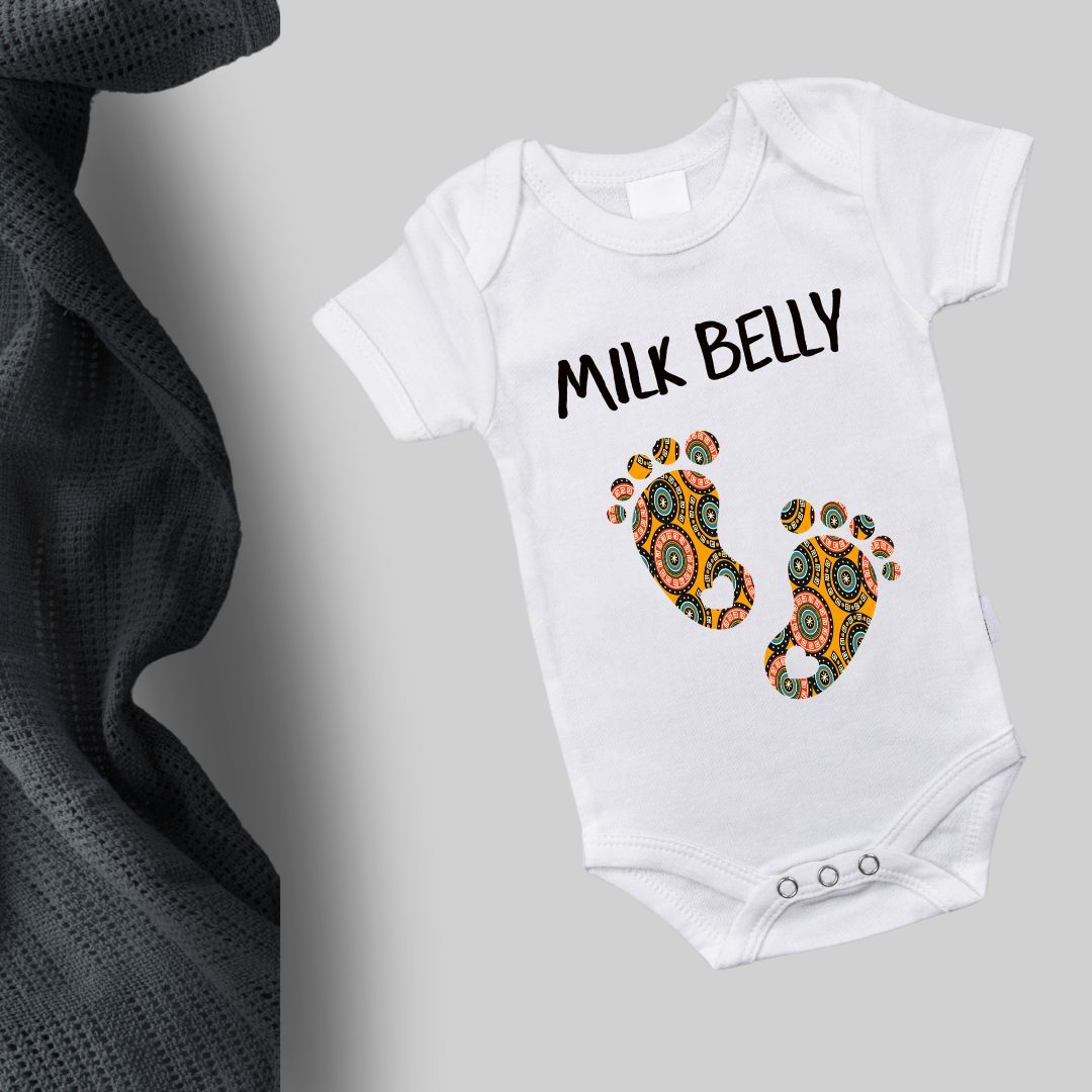 Organic Cotton Babygrows - Soft, Sustainable Comfort for Your Baby (Milk Belly)