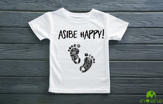 Kids 100% Organic Cotton Comfort T-Shirt (Asibe Happy!)