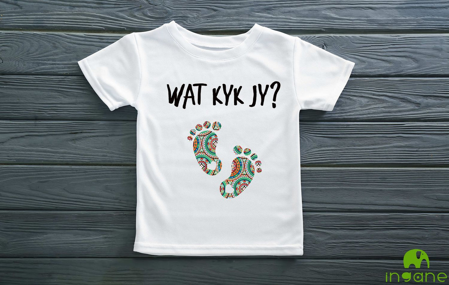 Kids 100% Organic Cotton Comfort T-Shirt (Wat kyk Jy?)