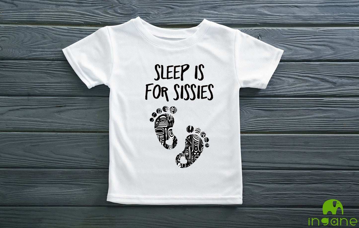 Kids 100% Organic Cotton Comfort T-Shirt (Sleep is for sissies)