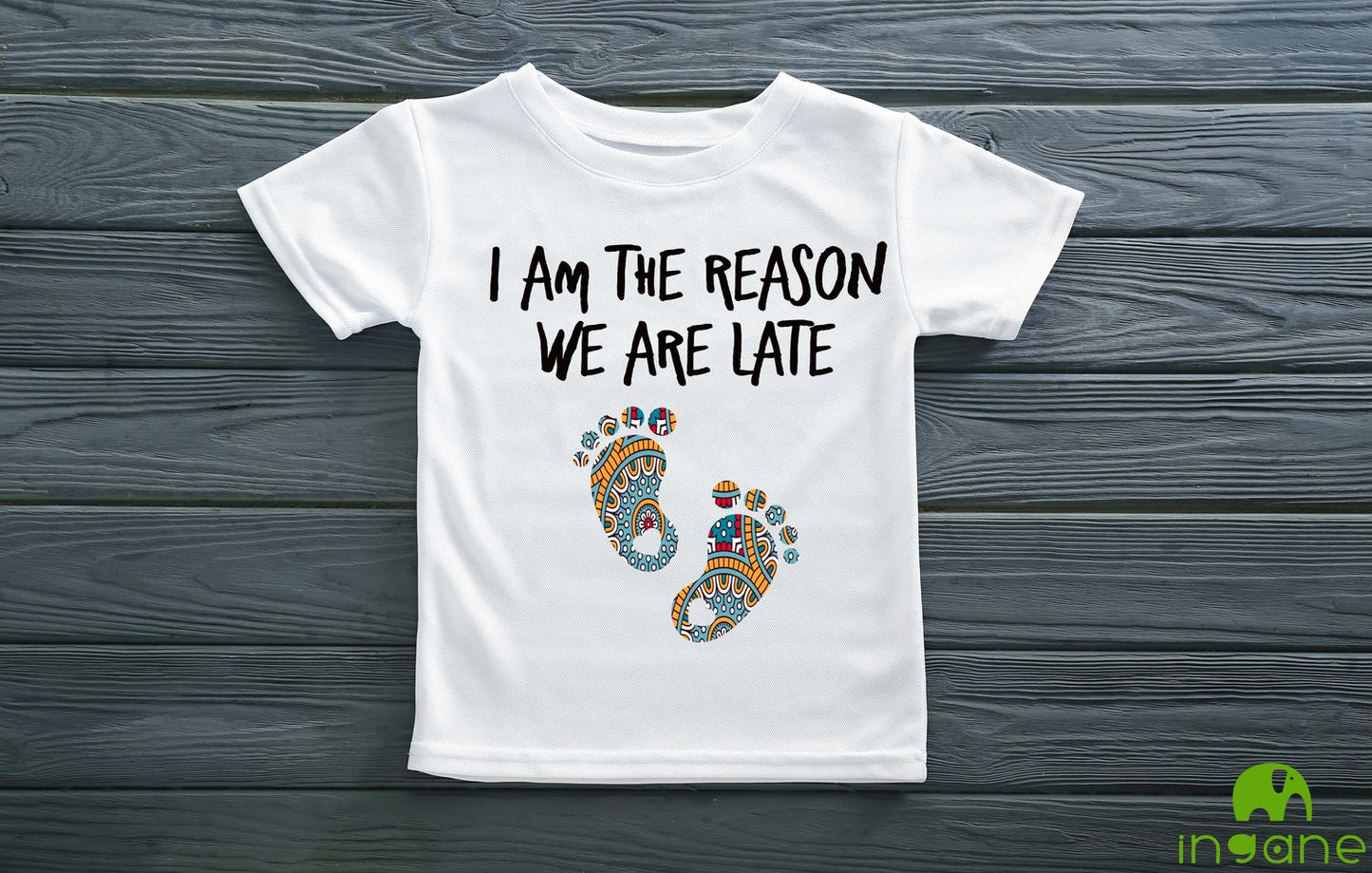 Kids 100% Organic Cotton Comfort T-Shirt (I am the reason we are late)