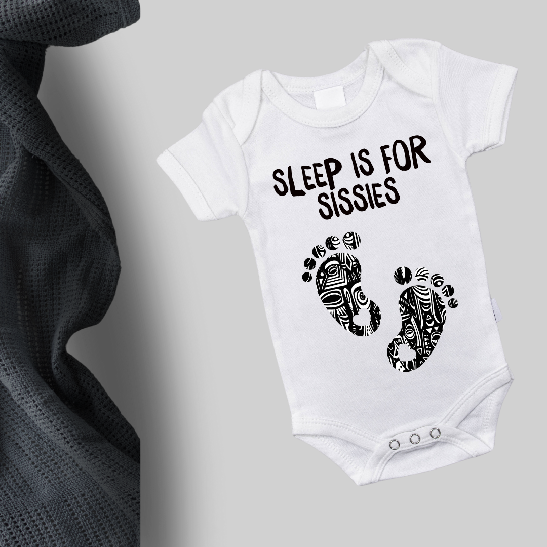 Organic Cotton Babygrows - Soft, Sustainable Comfort for Your Baby (Sleep is for sissies)