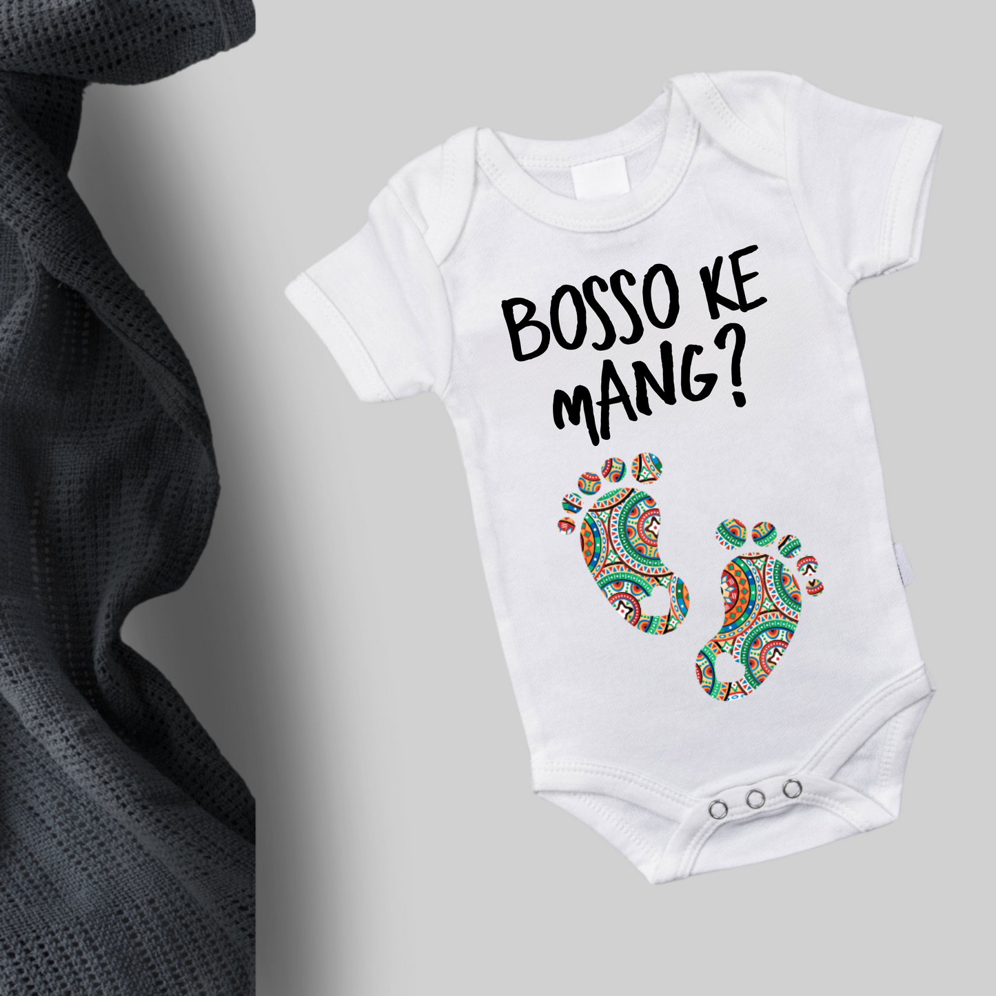 Organic Cotton Babygrows - Soft, Sustainable Comfort for Your Baby (Bosso Ke Mang)