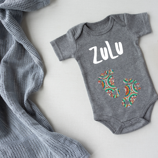 Organic Cotton Babygrows - Soft, Sustainable Comfort for Your Baby (Zulu)