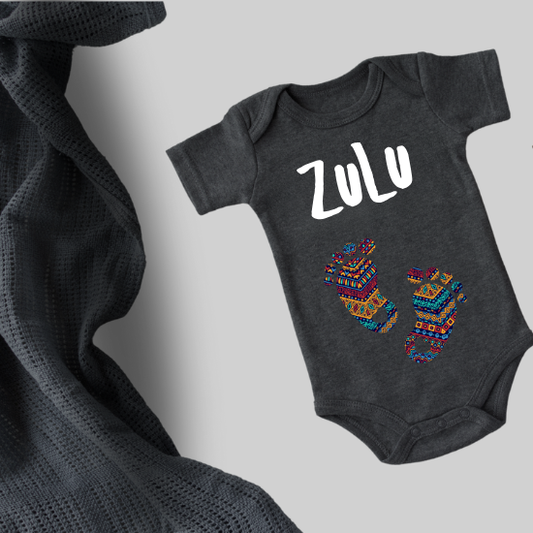 Organic Cotton Babygrows - Soft, Sustainable Comfort for Your Baby (Zulu)